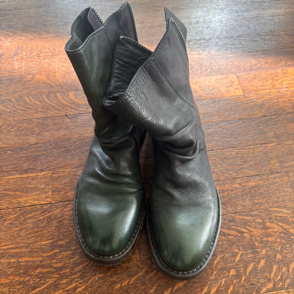 MOMA ~ green boots, Black, size 37